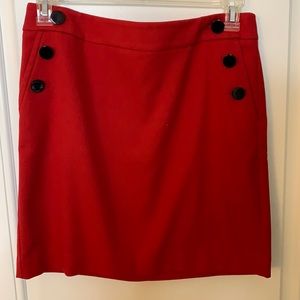 RED SKIRT | BUTTONS | POCKETS | LIKE NEW